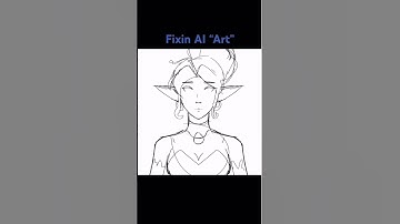 FIXING BAD AI ART #digitalart #timelapse #aiart #ai #procreate #speedpaint #illustration #drawing