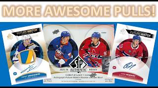 More AWESOME ROOKIE Star Hits! 2025-26 Upper Deck SP Authentic Hockey