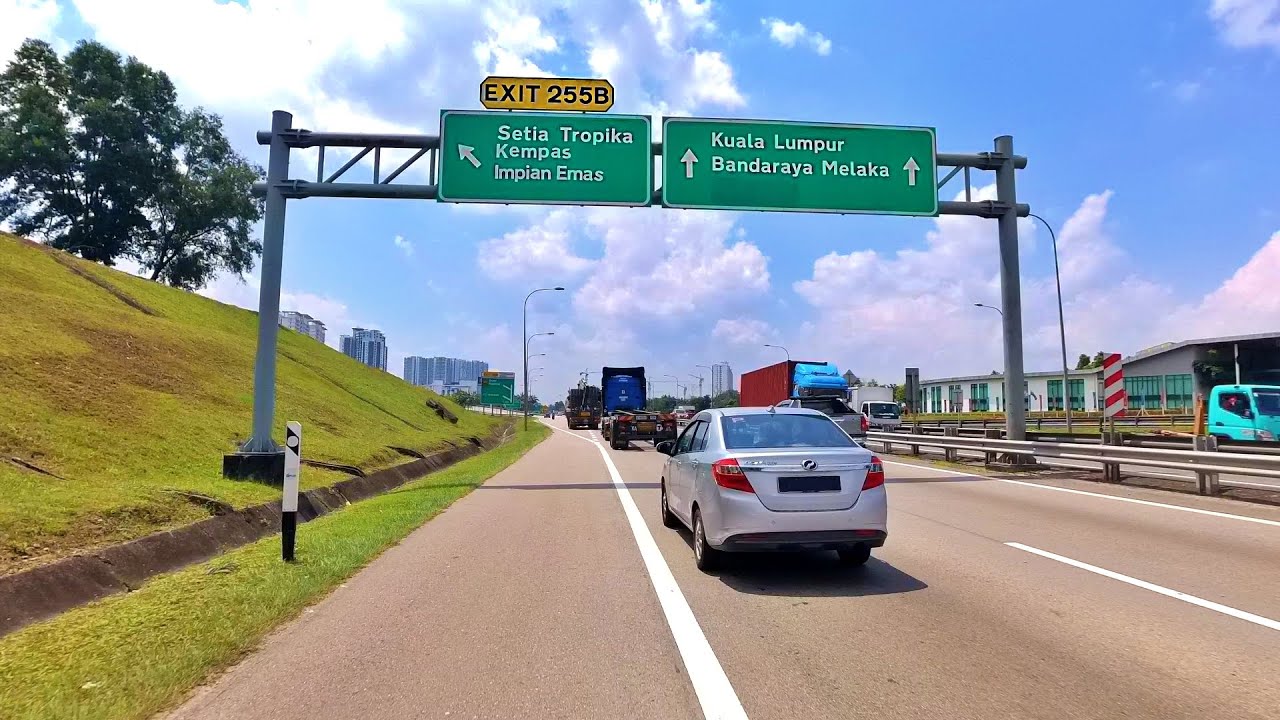 Drive from Southkey to Setia Tropika to Jabatan Pendaftaran Negara Johor Bahru