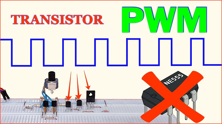 New simplest PWM generator WITHOUT 555 timer IC (improved version using ONLY transistors!!)
