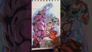 Speed drawing stickman goku vs jiren #shorts #anime #goku #jiren