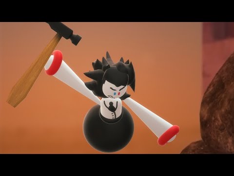 AND ITS ALREADY GOING DOWNHILL...| Getting Over It in Roblox Part 2 ...