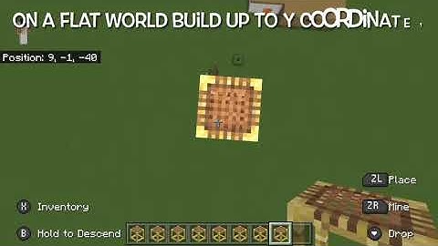 How to make floating scaffolding in bedrock edition!!!