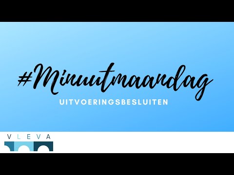 Video: Zijn uitvoeringsbesluiten wet?