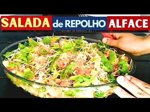 Como fazer Salada de Repolho com Alface