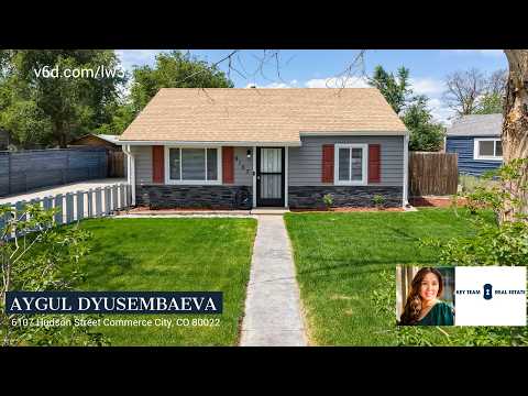 6107 Hudson Street, Commerce City, CO home video tour
