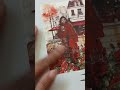 ASMR Jounaling|Red and Orange Themed Journal #journal #shorts #creativejournaling