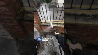 Power Washing Old Brick