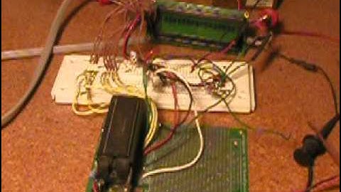 IBM Futaba VFD Display driven by Microchip PIC microcontroller