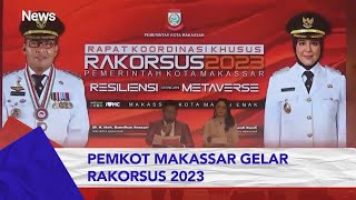Pemkot Makassar Gelar Rakorsus 2023 Bahas Digitalisasi dan Smart City #iNewsPagi 15/03 screenshot 1