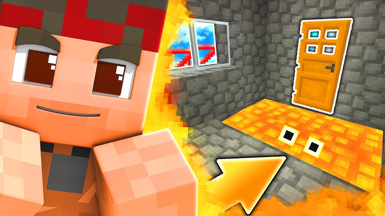 TRAPPOLA DELLA PORTA CON DIETRO LA LAVA!! | Minecraft TROLL ITA