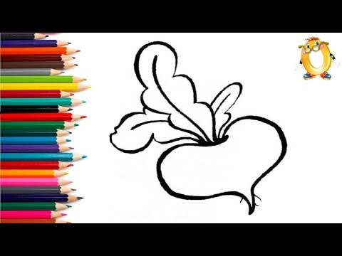 Раскраска для детей РЕПКА. Мультик - Раскраска. Учим цвета II ОБУЧАШКА ТВ