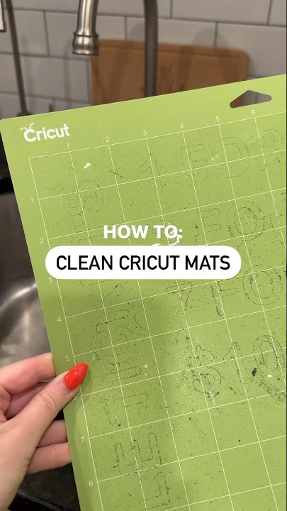 How to clean cricut mats! #cricut #cricutforbeginners #cricuttips