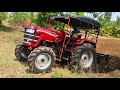 Mahindra yuvo tech Plus 5854wd Suttel gear tractor goes to 9 point spring cultivator performance