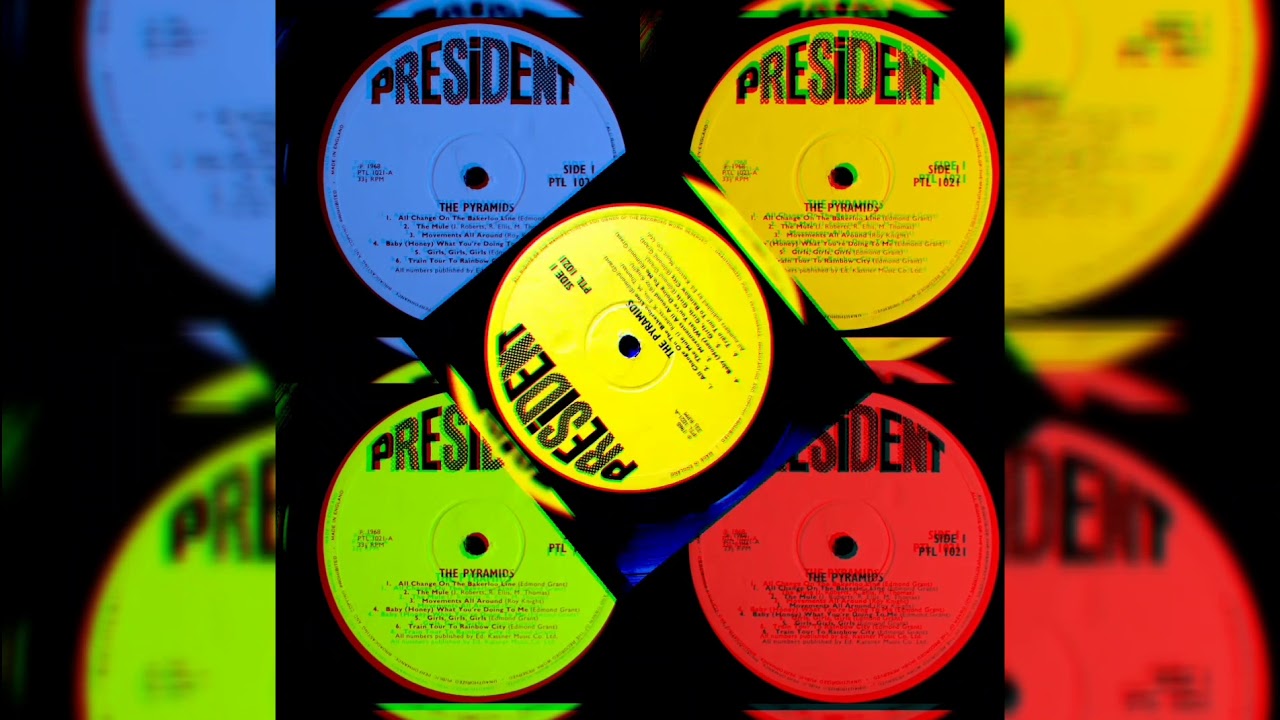 英7” Pyramids Train Tour To Rainbow City / John Chewey PT161 President Records /00080 The Pyramids – Train Tour To Rainbow City / John Chewey – Vinyl (7