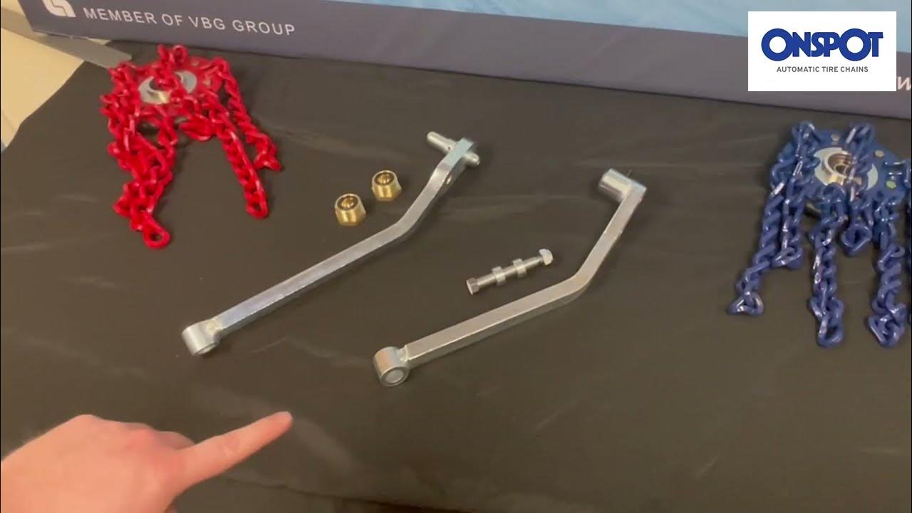 Onspot Automatic Tire Chains Standard and Extreme Duty Arm Pivot