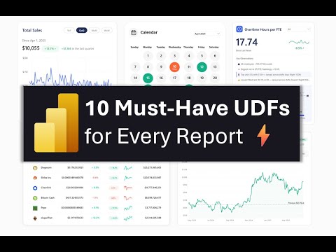 ⚡Power BI's New User Defined Functions: 10 Must-Have You'll Use in Every Report