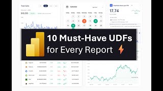 ⚡Power BI's New User Defined Functions: 10 Must-Have You'll Use in Every Report