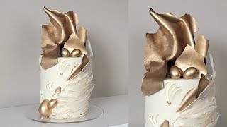 MUST SEE! How to Make Gold Chocolate Sails and Eggs with ONE Step! (no alcohol) | Rice Paper Wrap