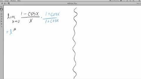 limit of (1-cosx)/x as x approaches 0 = 0
