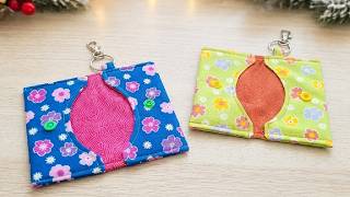 You'll Want To Add This 2 Pockets Card Wallet For Your Gift Ideas. Sewing Gift Bag Ideas.