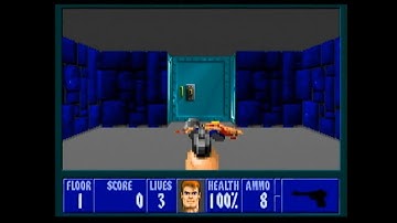 Wolfenstein 3D - Episode 1 - Longplay (MS-DOS Capture)