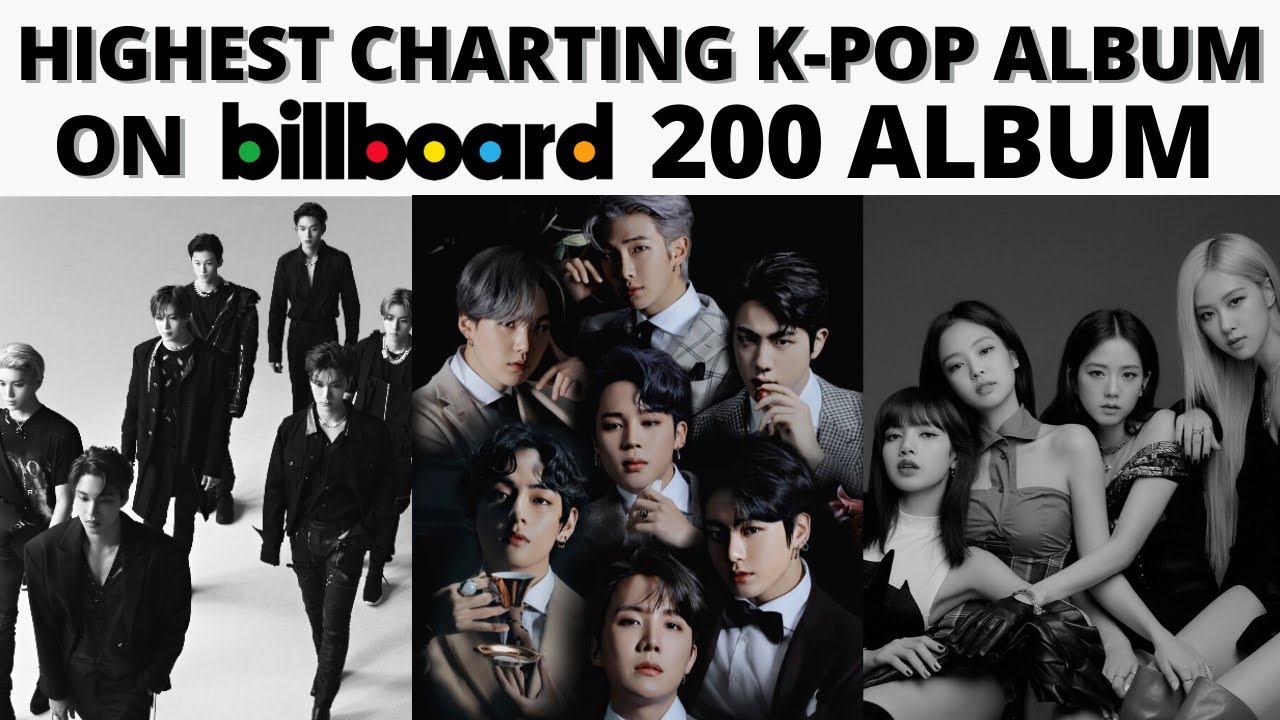 Highest charting Kpop albums on Billboard 200 Album Chart YouTube