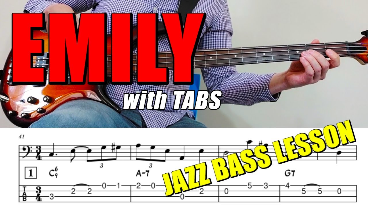 "Emily" by Johnny Green 🎹 | Bass Guitar Lesson 🎸 | Walking Jazz Standards #34 🎵