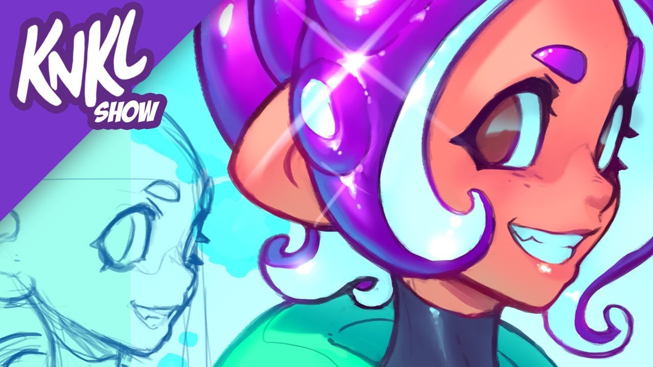 Shiny Surfaces Tutorial 20 minute LIVE painting featuring Splatoon! YouTube