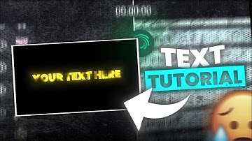 Alight Motion Text Tutorial | Ae Inspired Glow Text | Easy Steps😍