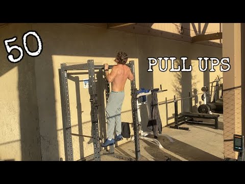 Attempting To Do 50 Pull Ups On Unstable Squat Rack - YouTube