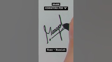Signature for M | Masaiah | SBtellME Calligraphy and Handwriting #shorts #signature #calligraphy