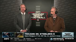 Disappointing End To A Great Career - Troy Aikman On Aaron Rodgers & Steelers Loss To Texans 30-6