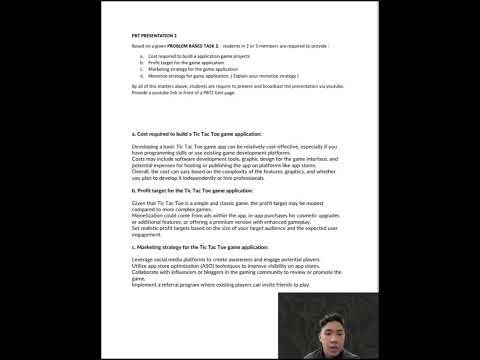 PROBLEM BASED TASK 2 PRESENTATION  ( MOBILE APPLICATION DEVELOPMENT )
