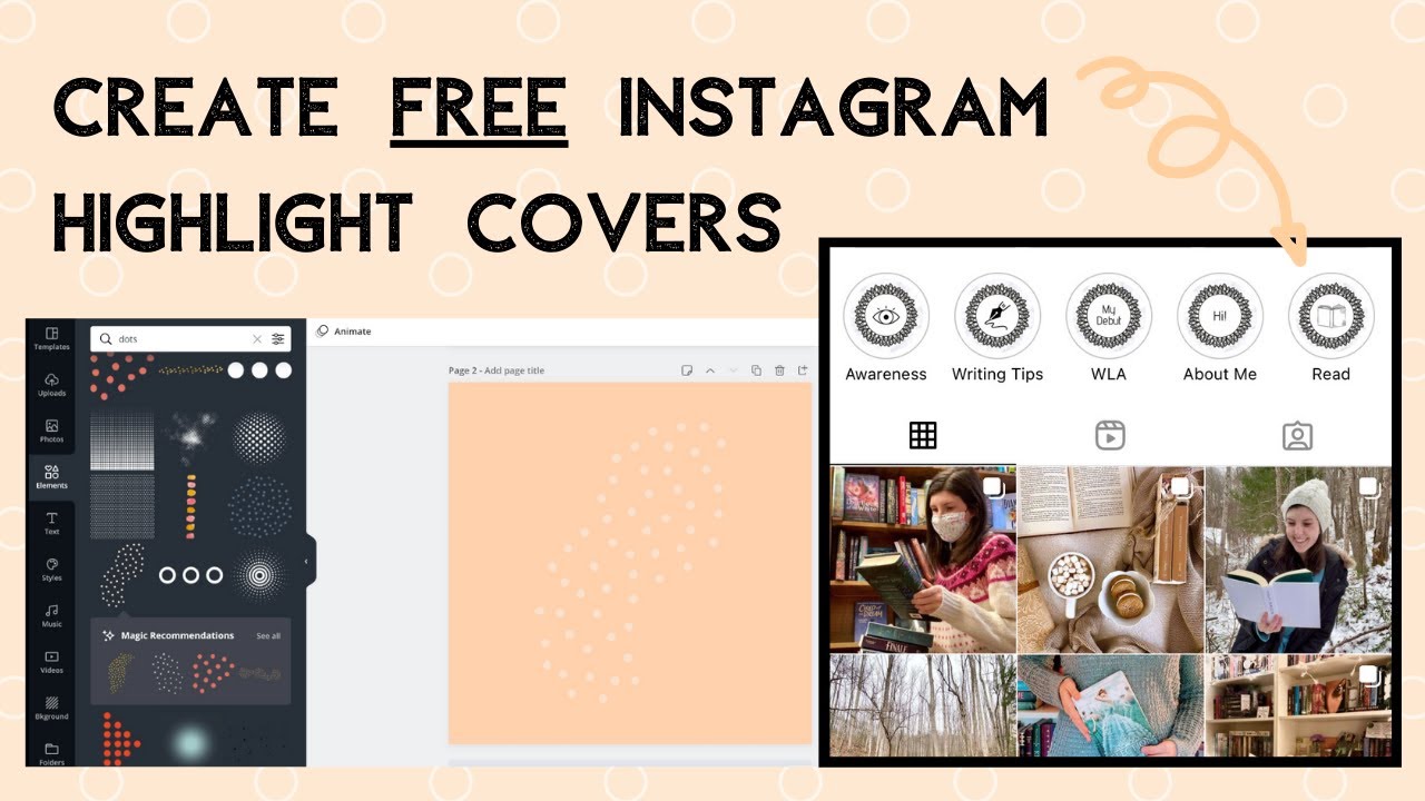 How to Create Free Instagram Highlight Covers | Tutorial - YouTube