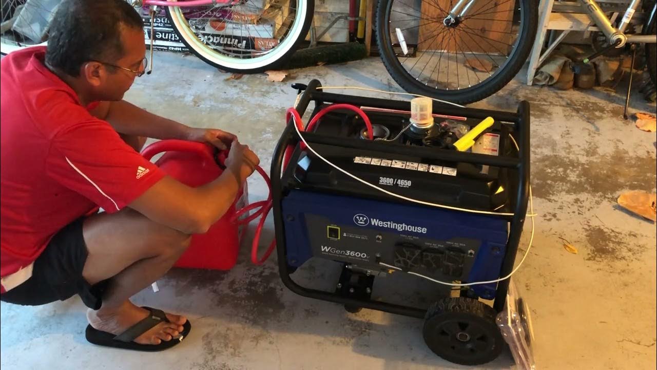 Successfully Siphoning Fuel from Westinghouse Generator (WGen3600v