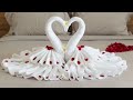 Swan | Towe art | How to make swan from Towel | how to make love swan from towel