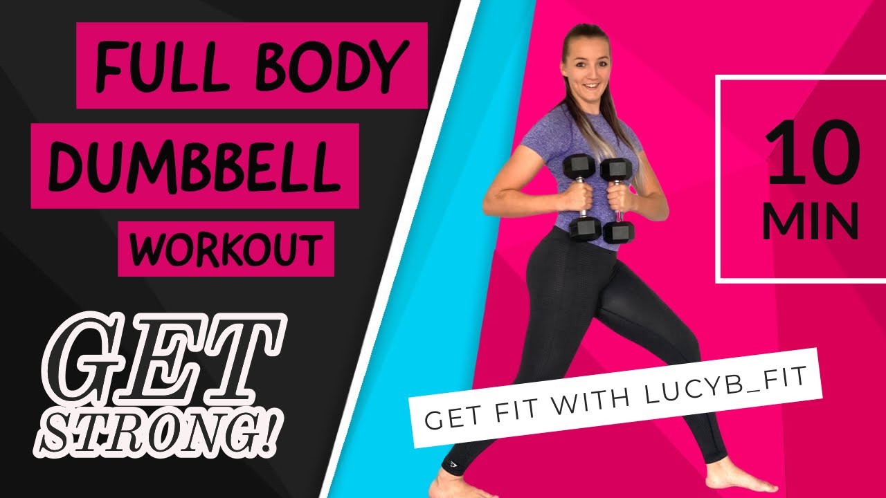 FULL BODY workout with DUMBBELLS DUMBBELL workout at home with