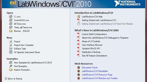 Labwindows cvi lesson 1 - initiation -