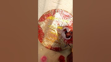 resin clock ⏰#mdf #trending #shorts #youtube #smallbusiness #resin #resinclock #clock #viralvideos