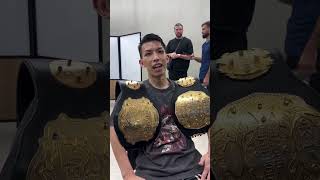 見事K-1 WORLD GP スーパー・バンタム級新王者に輝いた璃明武選手からコメントをいただきました！#k1wgp #k1 #k1max