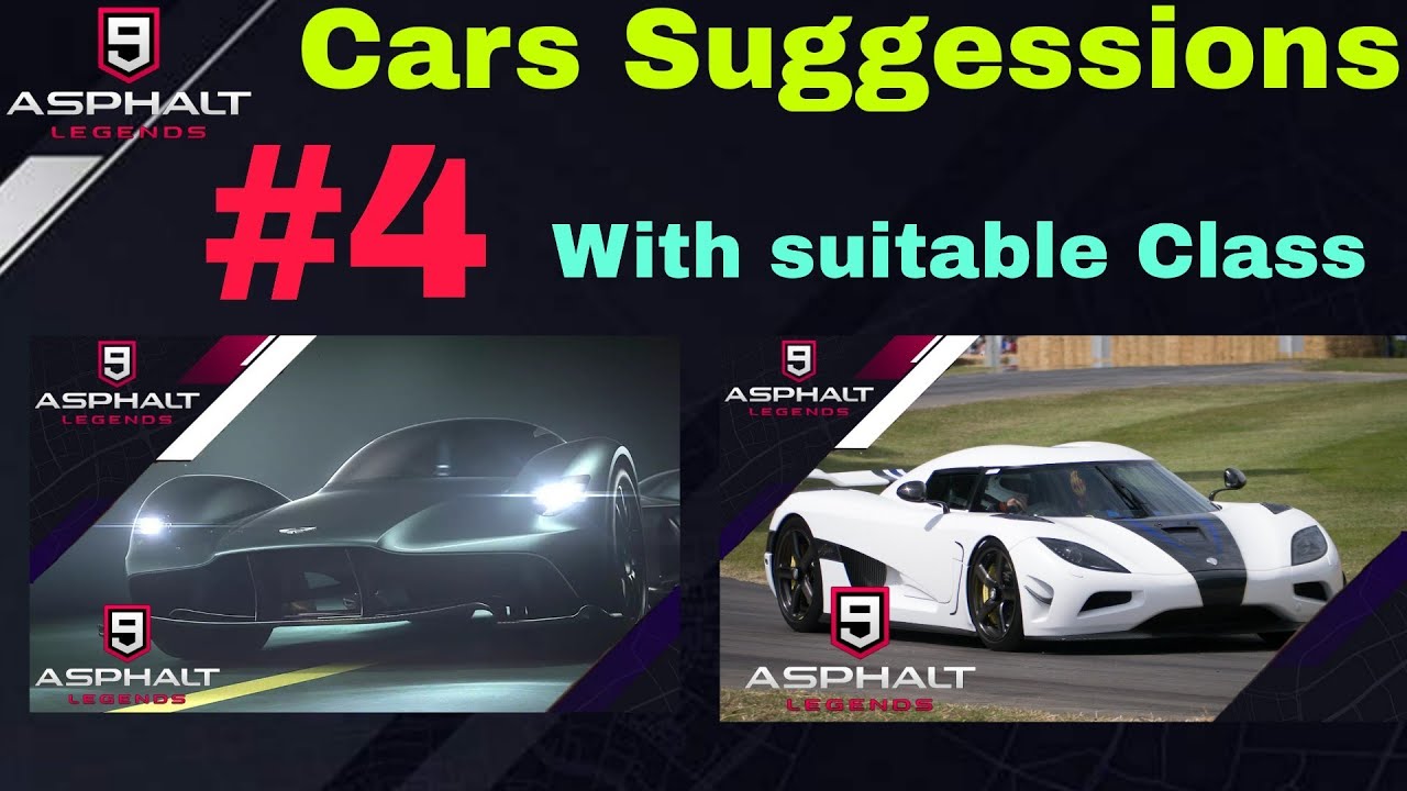 Asphalt 9: Car Suggestions #4 | Koenigsegg agera RS and ...