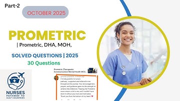 Latest  Prometric Exam October 2025 | 30 MCQs with Answers & Rationales Prometric MOH |OMAN | DHA