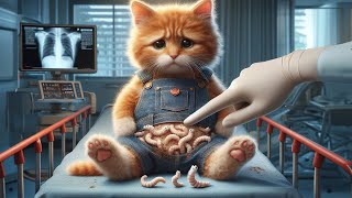 Cat gets Worms in the Belly! Real #cat story 😿😻 #cats #cute #ai by BiliCats 3,919 views 1 month ago 49 seconds
