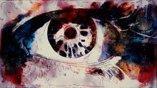 Screensaver of Art Eye Blinking Background Video VJ Loop Animation