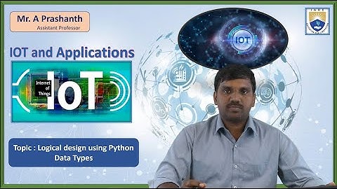 Logical design using Python Data Types  by Mr. A Prashanth
