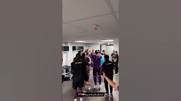 احنه بكل ملعب قاده وعياله احتفال لاعبي القيثارة بالسوبر هاتريك4 