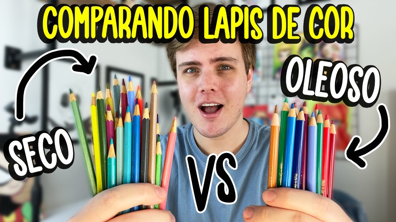 LÁPIS DE COR SECO vs OLEOSO - TEM MUITA DIFERENÇA NA PINTURA?