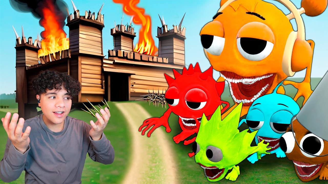 ¿Pueden LOS SHIN SPRUNKI TAPES entrar en mi FORTALEZA!?