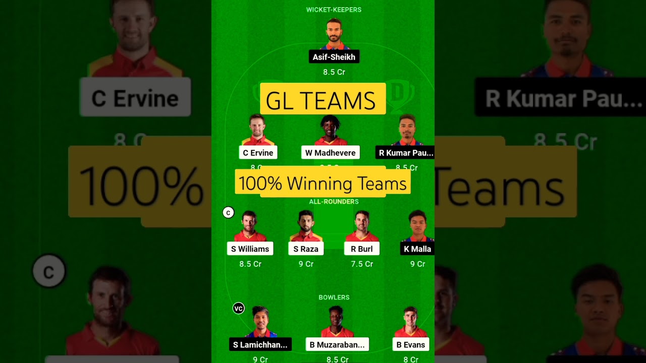 ZIM vs NEP ODI 2023 dream11 Prediction ZIM vs NEP Dream11 teams 